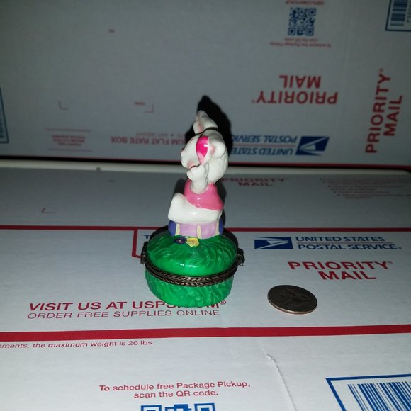Easter Bunny Rabbit Jewelry Box - Picture 4 of 6